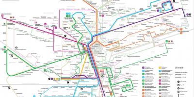 Mapa de Luxembourg metro